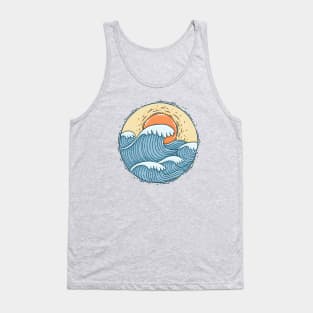 Hot Orange Sun Tank Top